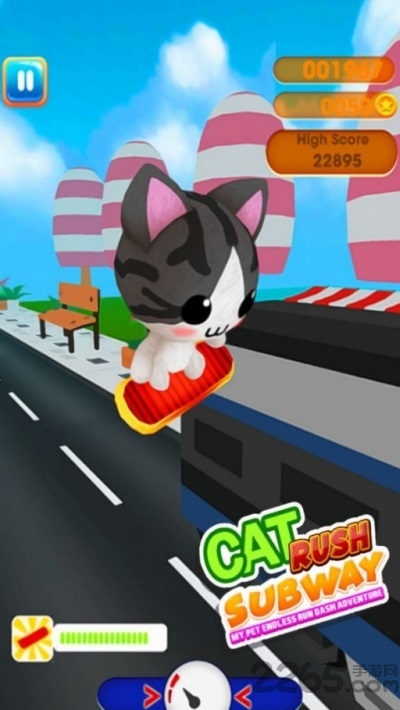 卡通猫无尽酷跑游戏
