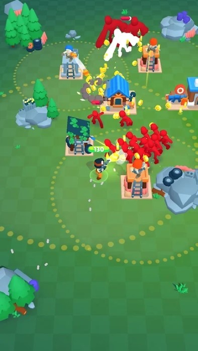 后卫射击3d游戏(shooty defender)