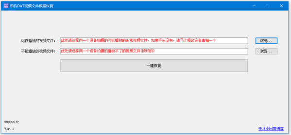 相机DAT视频文件数据恢复软件图片1