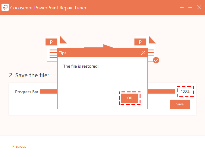Cocosenor PowerPoint Repair Tuner截图5