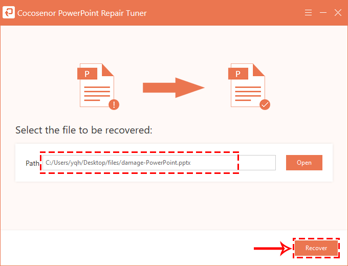 Cocosenor PowerPoint Repair Tuner截图4