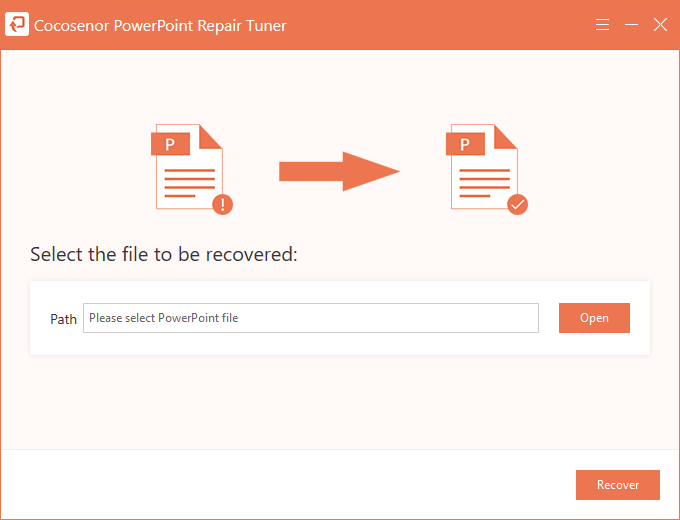 Cocosenor PowerPoint Repair Tuner截图1