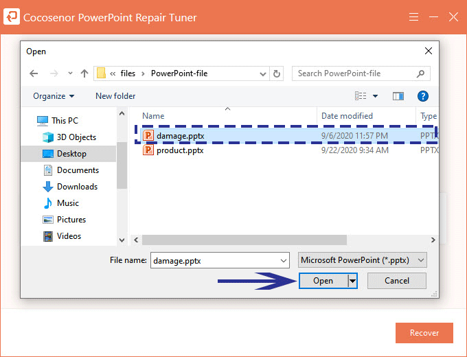 Cocosenor PowerPoint Repair Tuner截图9