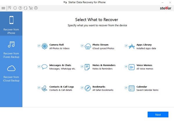 Stellar Data Recovery for iPhone截图