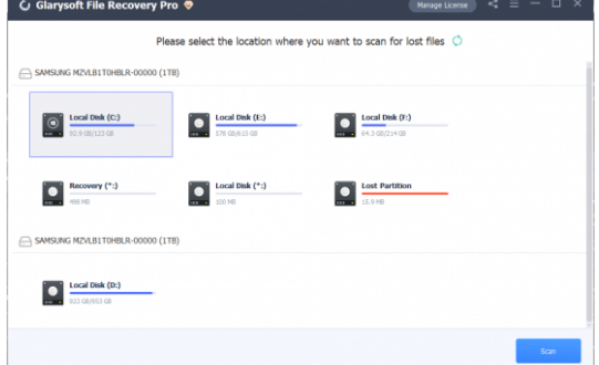 Glarysoft File Recovery截图