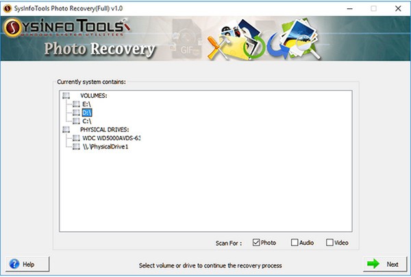 SysInfoTools Photo Recovery软件图片