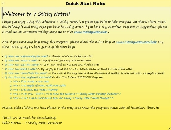 7 Sticky Notes图片