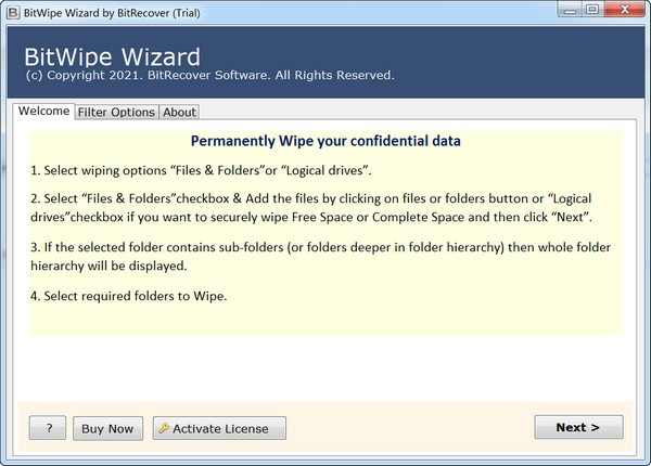 BitWipe Wizard截图1