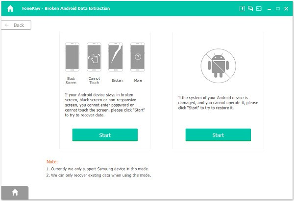FonePaw Broken Android Data Extraction截图1