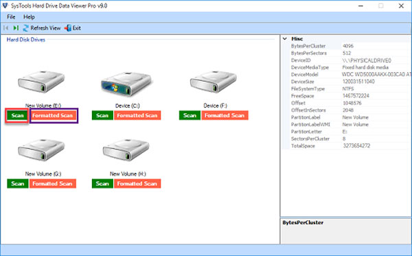 SysTools Hard Drive Data Viewer Pro截图
