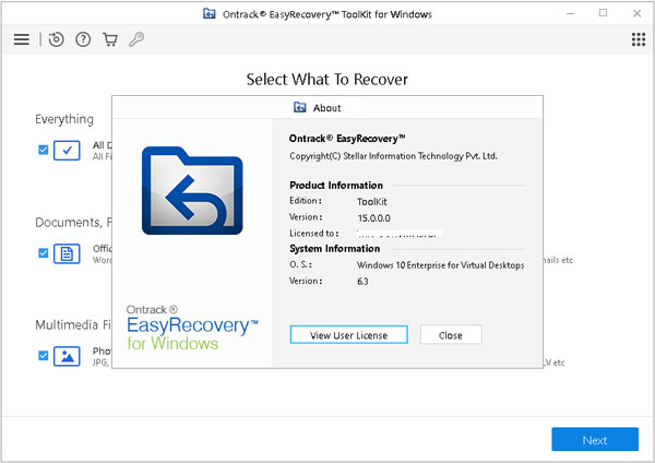 Ontrack EasyRecovery Toolkit截图