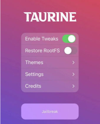 taurine越狱工具图