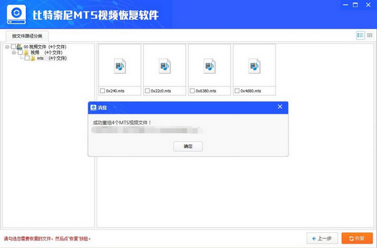 比特索尼MTS视频恢复软件图片