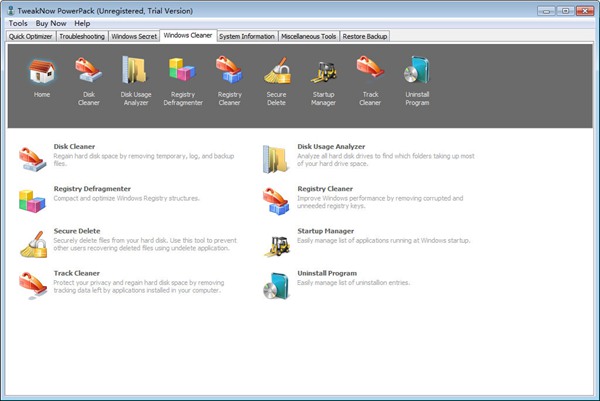 TweakNow PowerPack破解版图