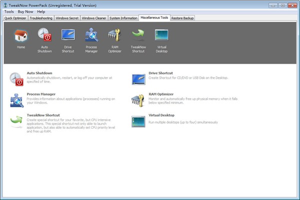 TweakNow PowerPack破解版图