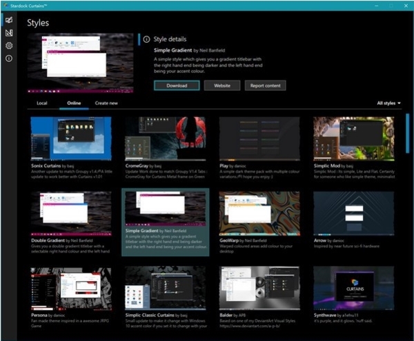 Stardock Curtains软件图片