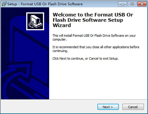 Format USB Or Flash Drive Software截图