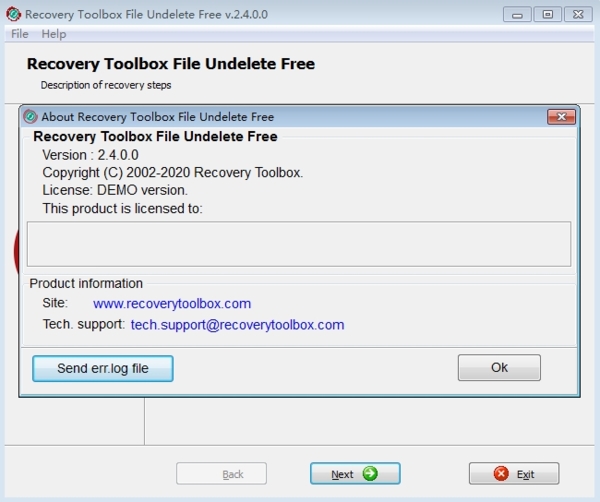 Recovery Toolbox File Undelete Free软件图片2