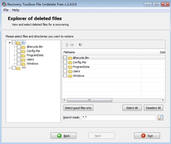 Recovery Toolbox File Undelete Free软件图片4