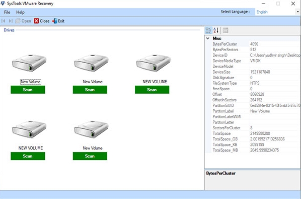 systools vmware recovery截图3
