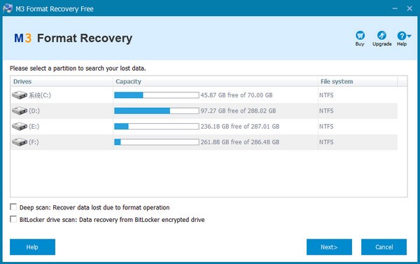M3 Format Recovery截图
