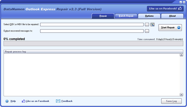 DataNumen Outlook Express Repair完整破解版图