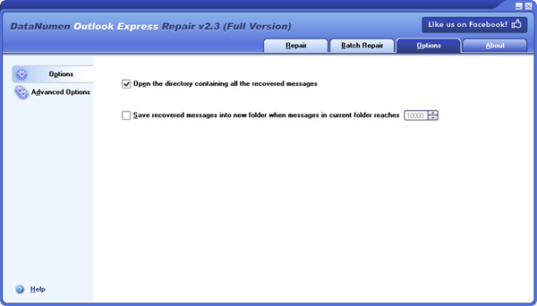 DataNumen Outlook Express Repair完整破解版图