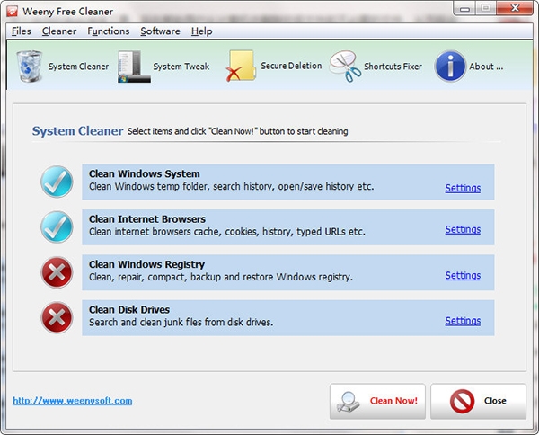 Weeny Free System Cleaner图片