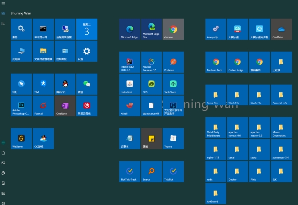 磁贴极简桌面Win10版图片