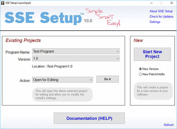 SSE Setup截图