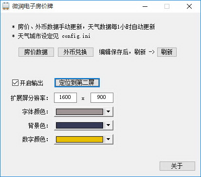 微润电子房价牌图片