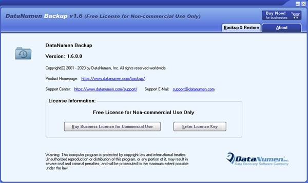 DataNumen Backup图片2