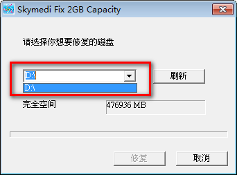 Skymedi Fix 2GB Capacity图