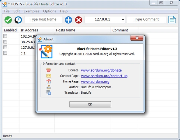 BlueLifeHosts editor软件图片2