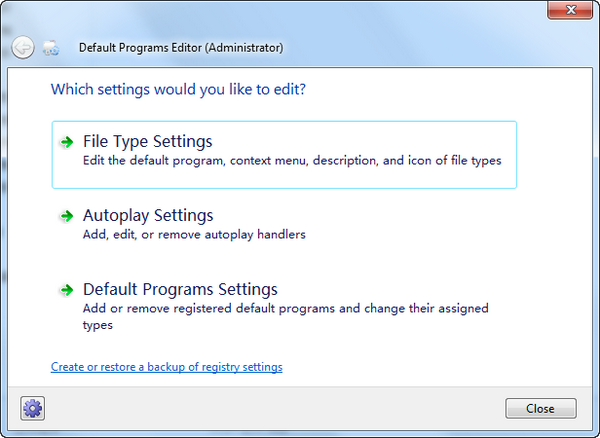 Default Programs Editor图片