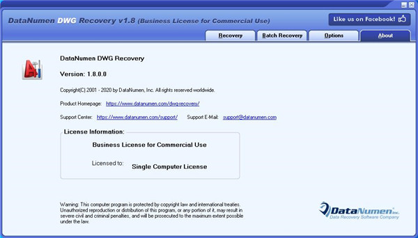 DataNumen DWG Recovery图片