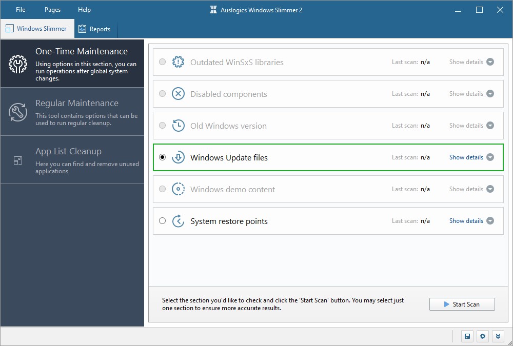 Auslogics Windows Slimmer
