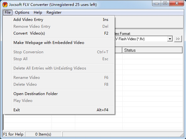 Jocsoft FLV Converter软件图片2