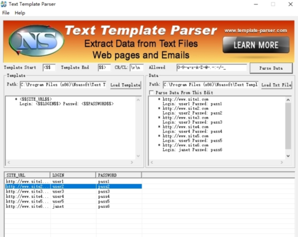 Text Template Parser1