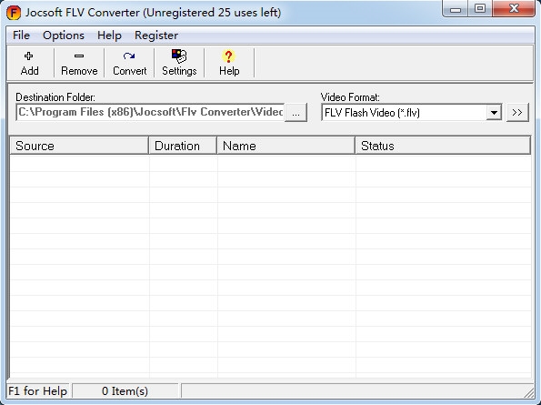 Jocsoft FLV Converter软件图片1