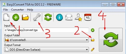 Easy2Convert TGA to DDS2