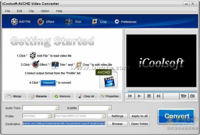 iCoolsoft AVCHD Video Converter