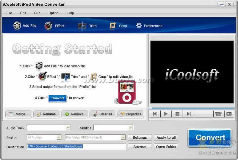 iCoolsoft iPod Video Converter