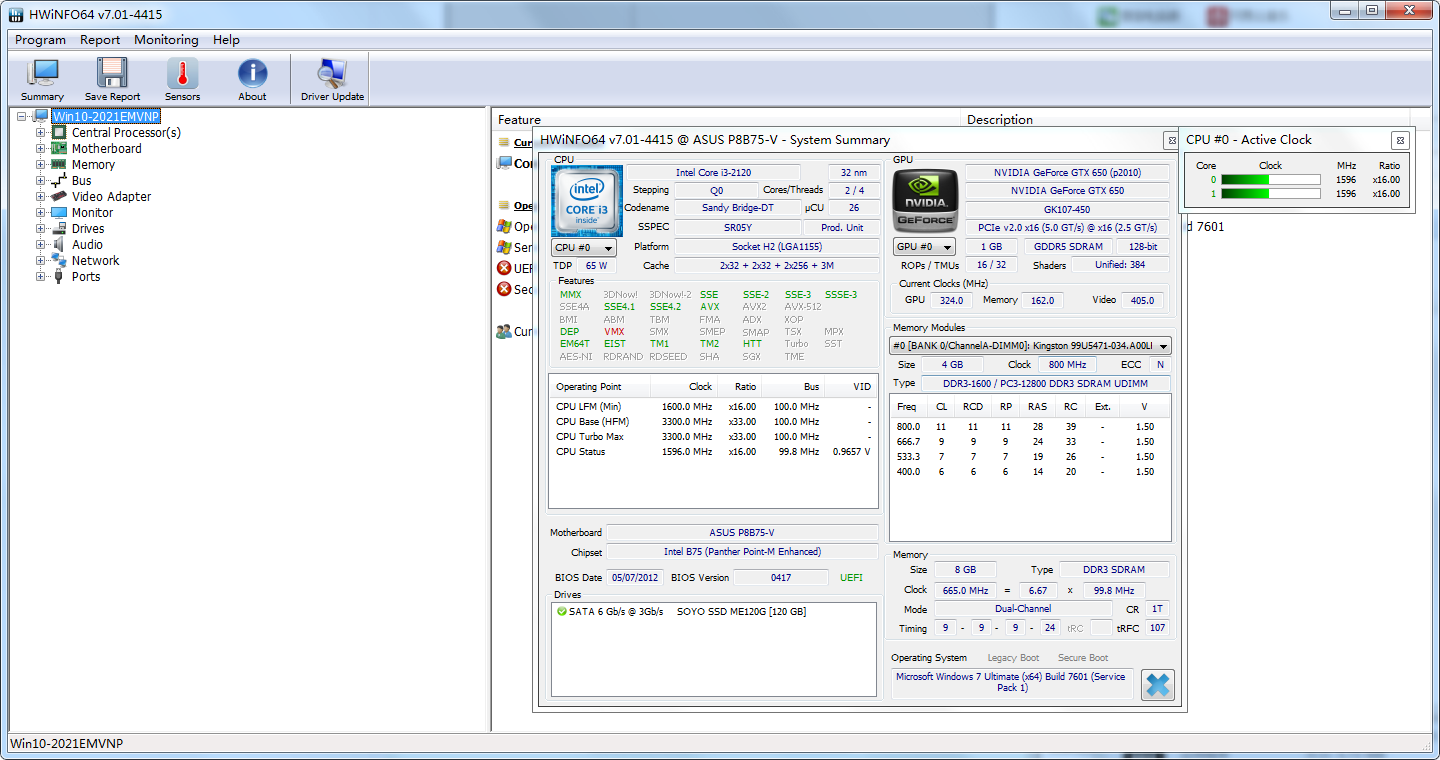 HWiNFO(64位) 7.23.4740 最新版